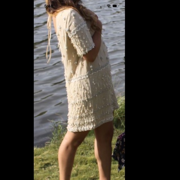 ASOS Tan Beaded Prom Dress! - Picture 3 of 3